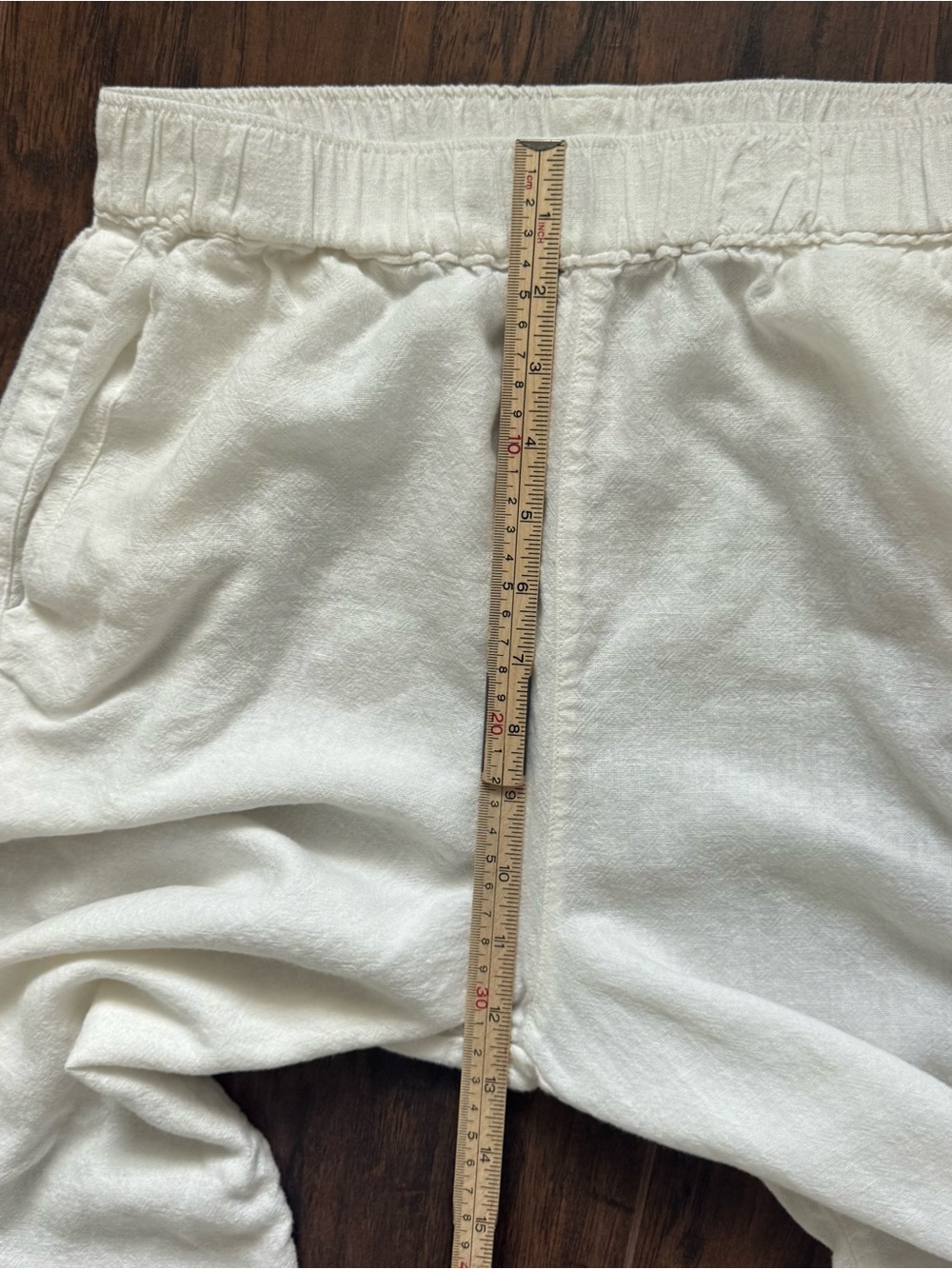 Carve Designs Small White Nico Linen Blend Pants - Picture 7 of 10